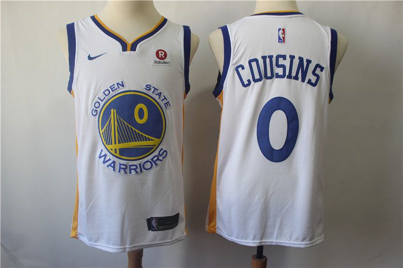 Men Golden State Warriors #0 Cousins White Game Nike NBA Jerseys->toronto raptors->NBA Jersey